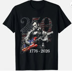 Abraham Lincoln Guitar USA 250th Anniversary Patriotic 4th of July T-Shirt