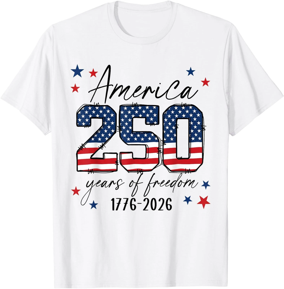 USA 250th Anniversary America 250 Years of Freedom 1776-2026 T-Shirt