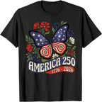 USA Patriotic Freedom 250th Anniversary 4th of July Men's T-Shirt