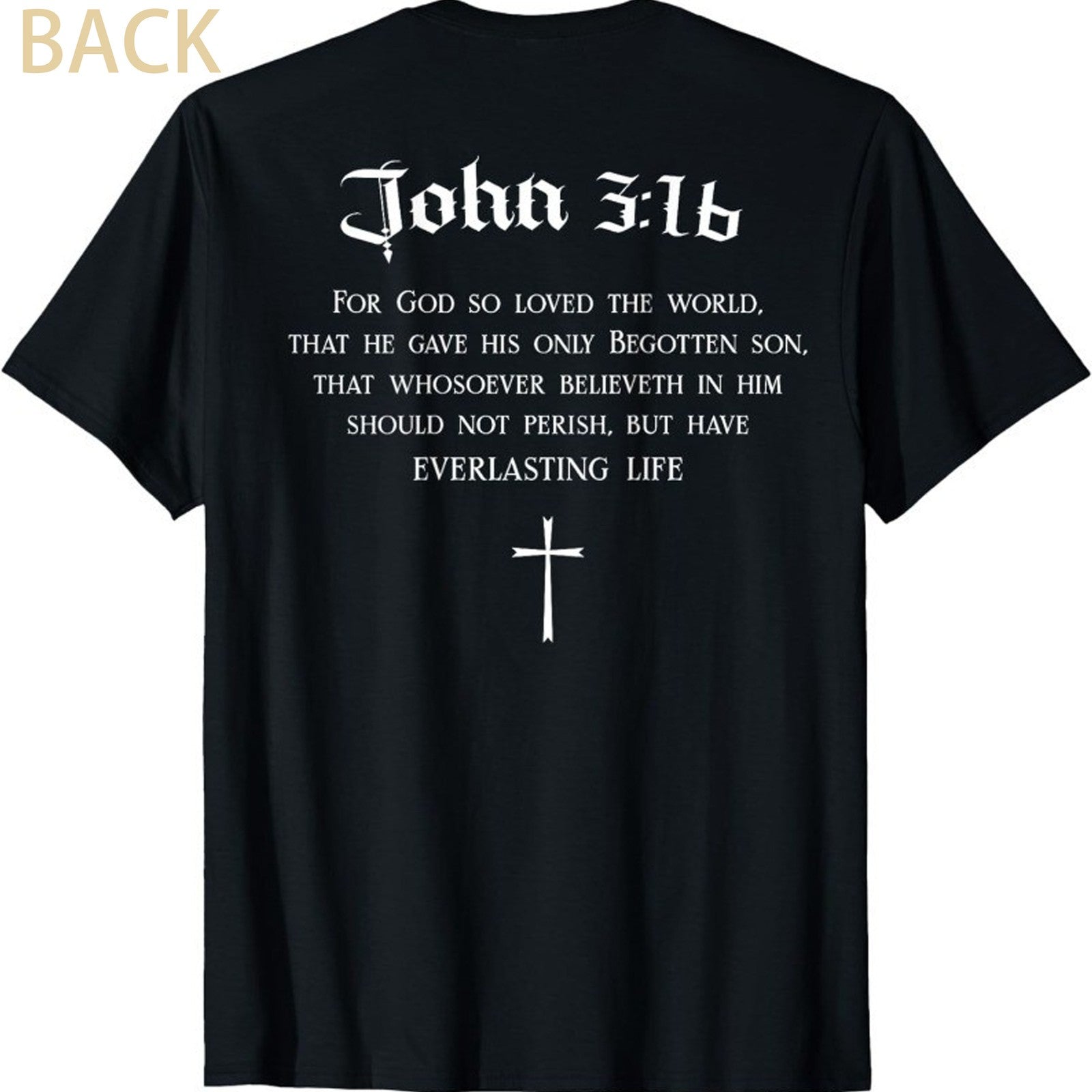 Christian Bible Verse Graphic T-Shirt Faith Religious Casual Tee