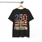 Patriotic Eagle T-Shirt 250 Years of Freedom USA 1776-2026 Anniversary
