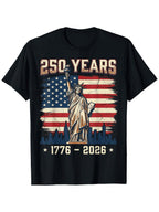 USA 250th Anniversary Memorial T-Shirt Patriotic America 1776-2026 Tee