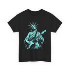Men's 250 Years of Freedom Statue of Liberty Guitar Graphic Patriotic T-Shirt