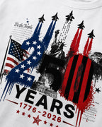 250th Anniversary American Pride Patriotic 4th of July USA T-Shirt