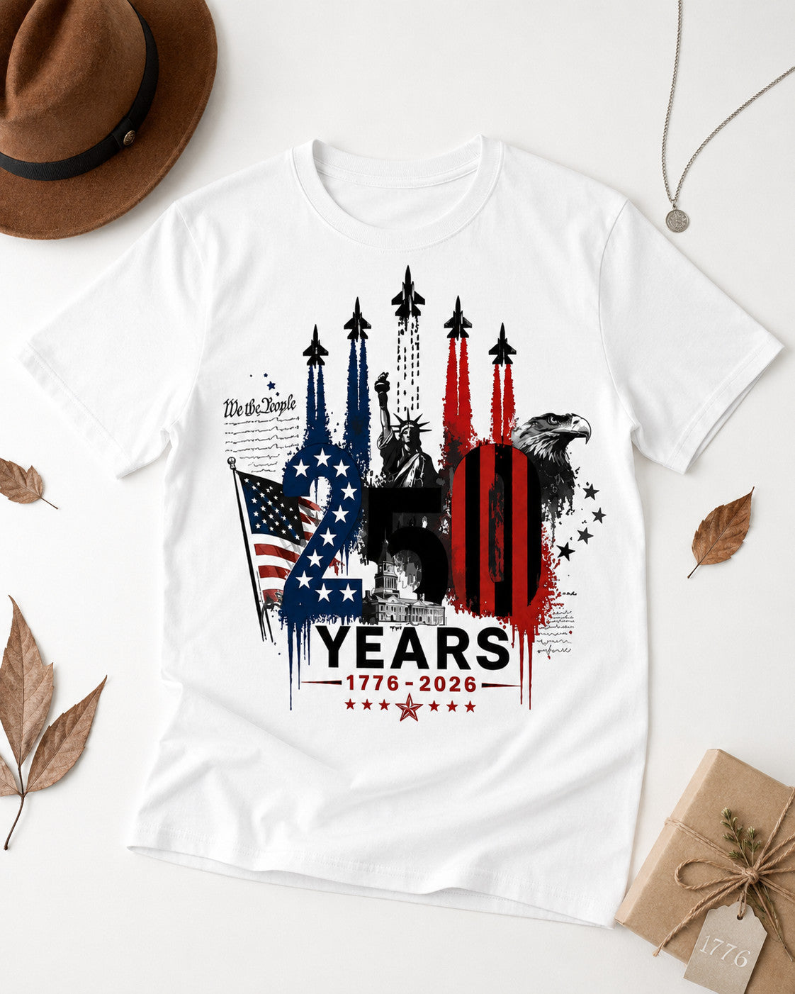250th Anniversary American Pride Patriotic 4th of July USA T-Shirt
