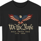 Patriotic Eagle USA 250th Anniversary 1776-2026 Freedom Men's T-Shirt