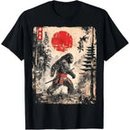 Vintage Japanese Ukiyo-e Art T-Shirt Retro Streetwear Graphic Tee