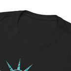 Men's 250 Years of Freedom Statue of Liberty Guitar Graphic Patriotic T-Shirt